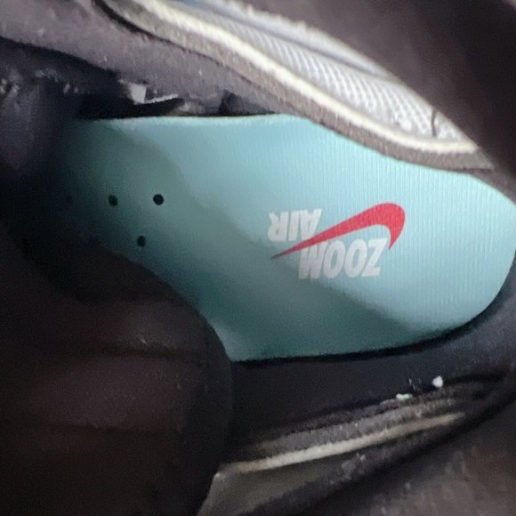 NIKE Air Jordan 1 Zoom Comfort 2 High Top Sneaker White Metallic Silver Wms US11 - Picture 7 of 10